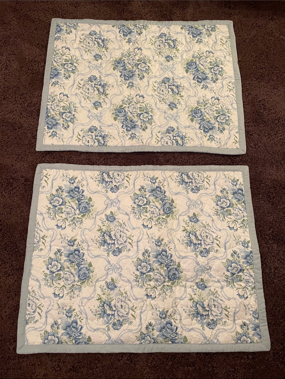 Shabby Chic Pillow Shams (2) Standard Size by Paris Hilton